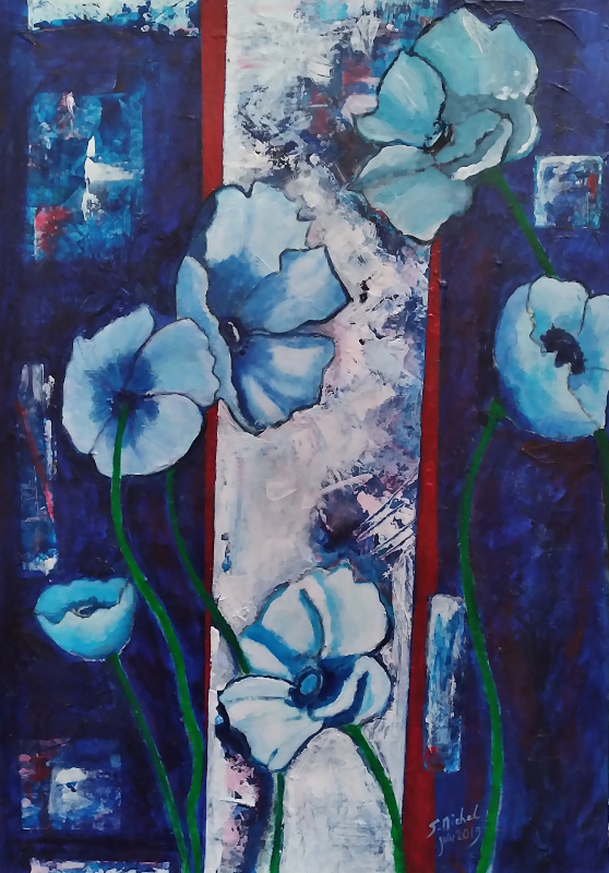 Fleurs bleues