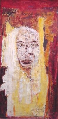 <b>Force de vie</b><br>25x50.5cm (9.84x19.88 in)<br>Huile et collage / toile<br>Oil and bonding / canvas<br><br>$350<br>2005