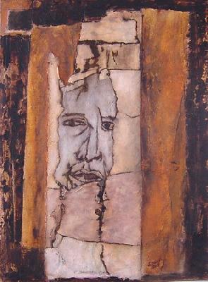 <b>Scrappainting</b><br>30x40.5cm (11.81x15.94 in)<br>Huile et collage / toile<br>Oil and bonding / canvas<br><br>$300<br>2005