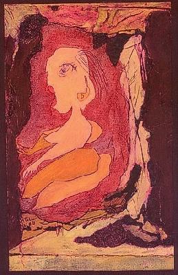 <b>Pépine</b><br>29x36cm (11.42x14.17 in)<br>Huile et collage / papier / bois<br>Oil and bonding / paper / wood<br><br>$300<br>1996/5