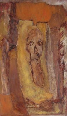 <b>Reflet</b><br>24x42cm (9.45x16.54 in)<br>Huile et collage / papier / bois<br>Oil and bonding / paper / wood<br><br>$275<br>2004